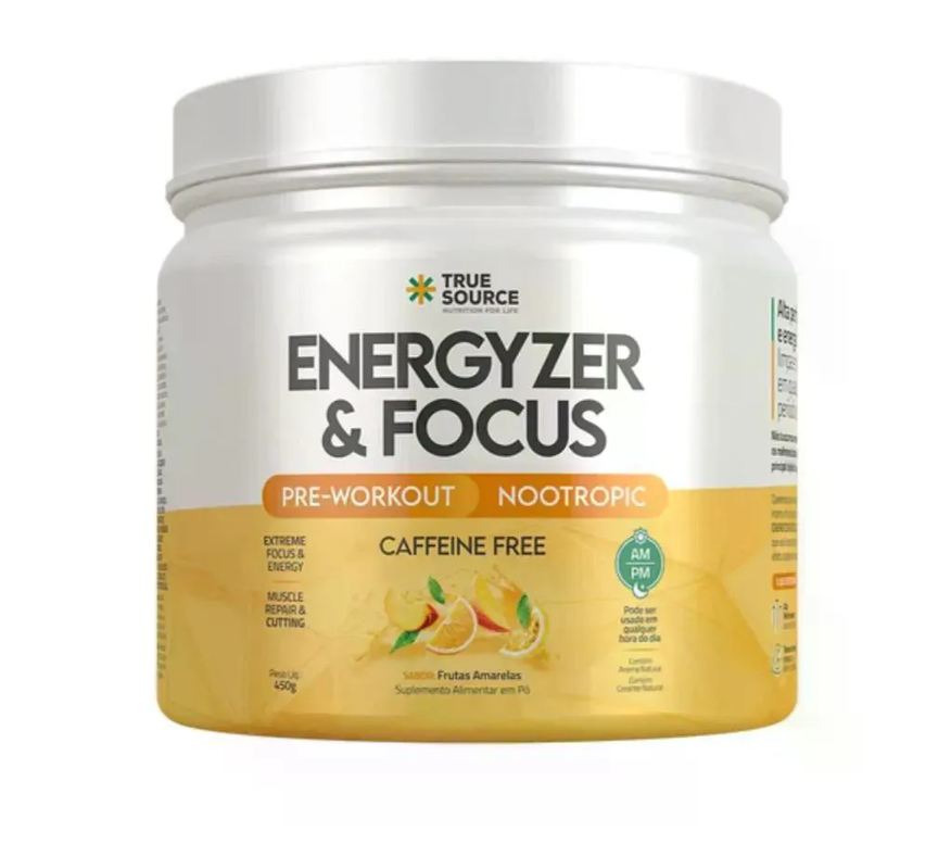 True Energyzer & Focus Source Frutas Amarelas 450g