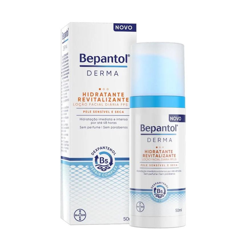 Bepantol Loção Facial Hidratante Derma Revitalizante Fps25
