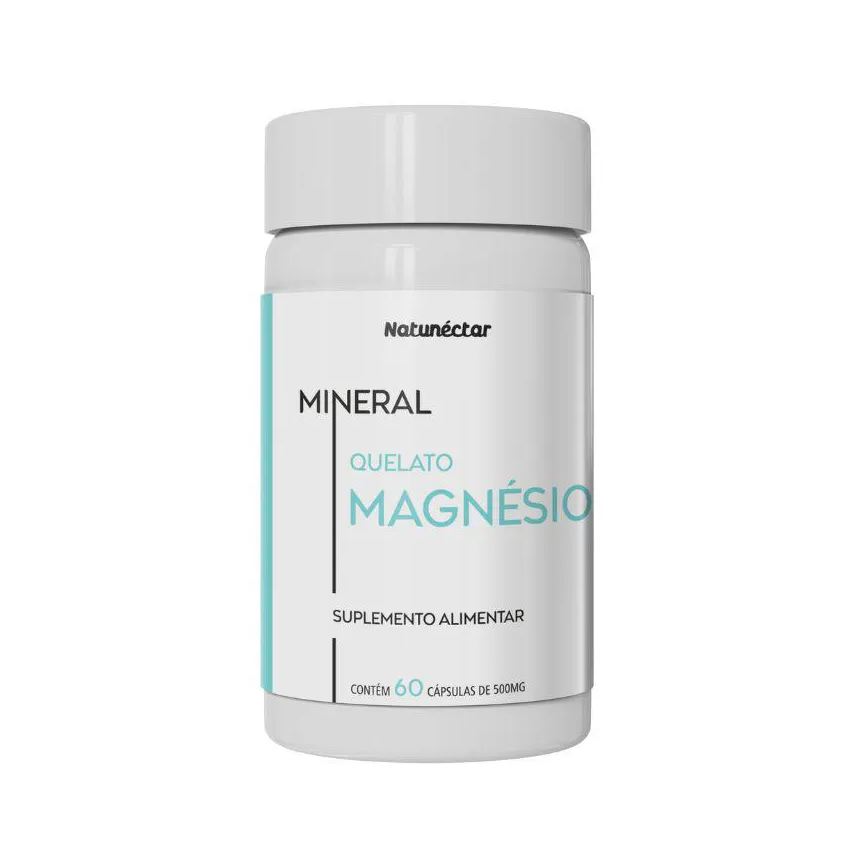 Natunéctar Magnésio Quelato Suplemento Alimentar Natunectar 500mg - 60 cápsulas