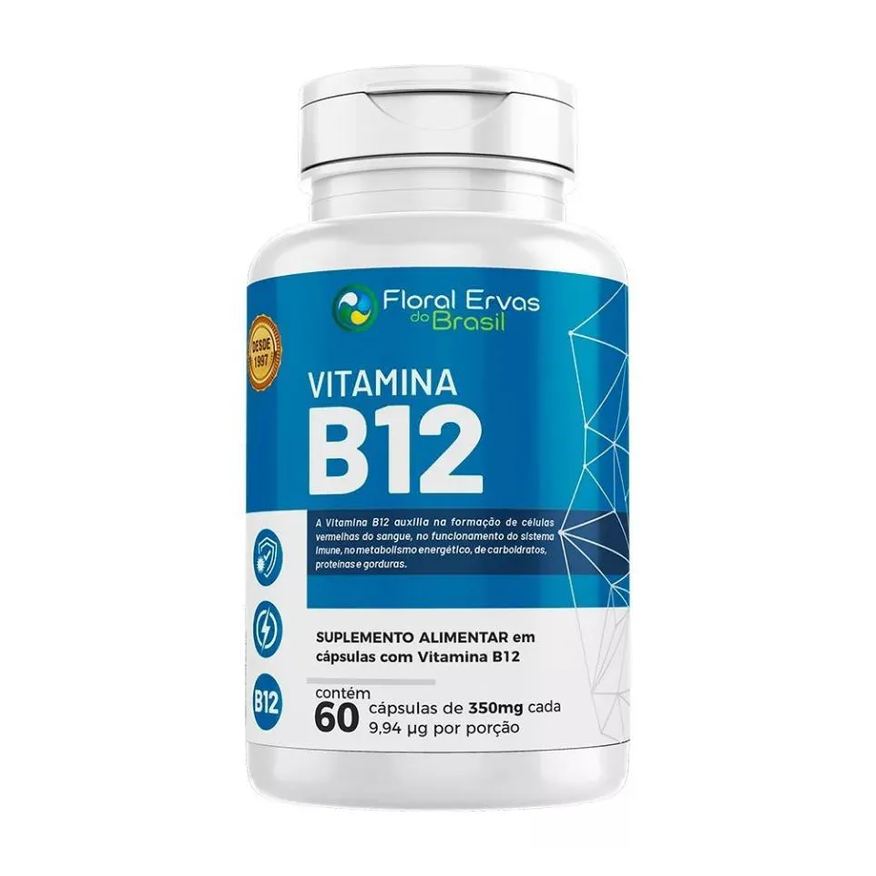 Floral Ervas do Brasil Vitamina B12 60 cápsulas - Floral Ervas