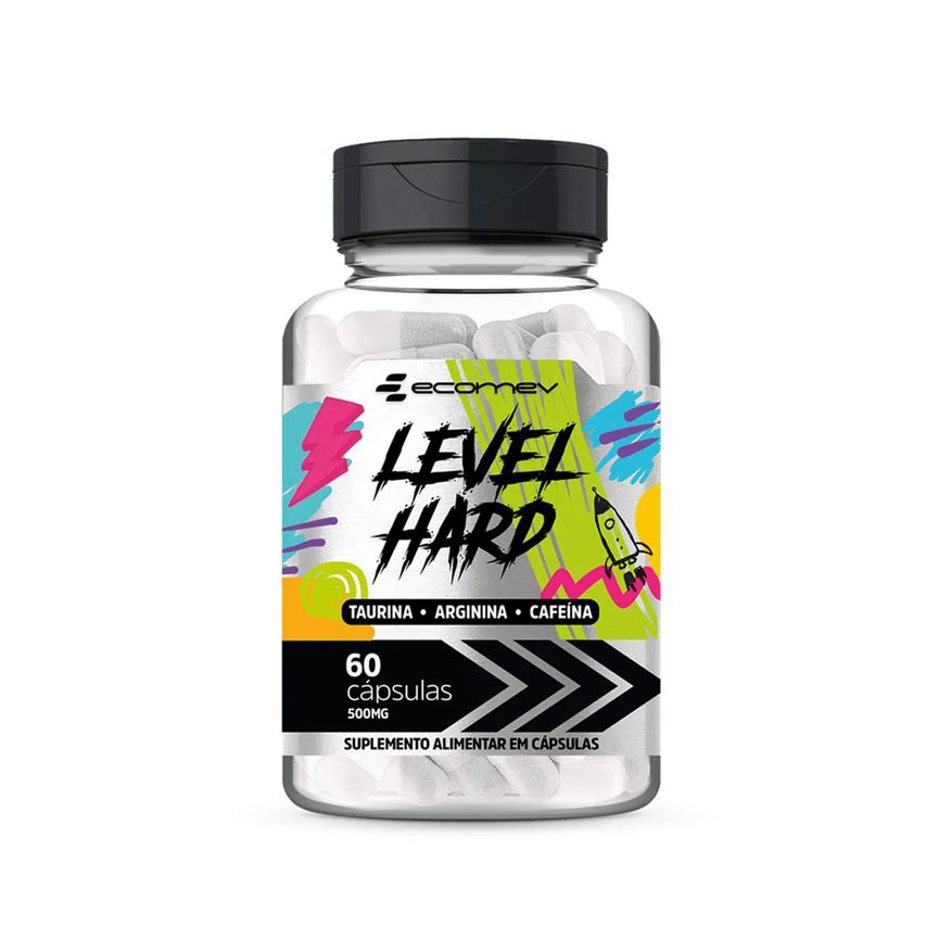 Ecomev Cafeína Taurina Arginina 1000mg 60 Capsulas