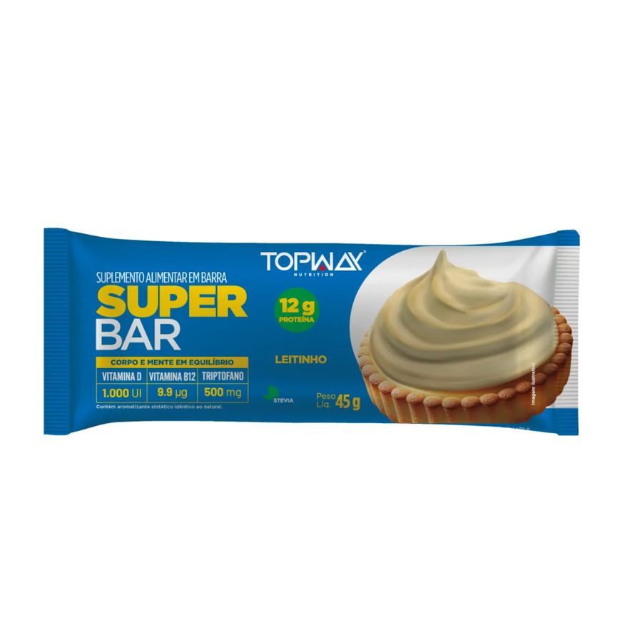 Topway Barra de Proteína Super Bar Leitinho 45g
