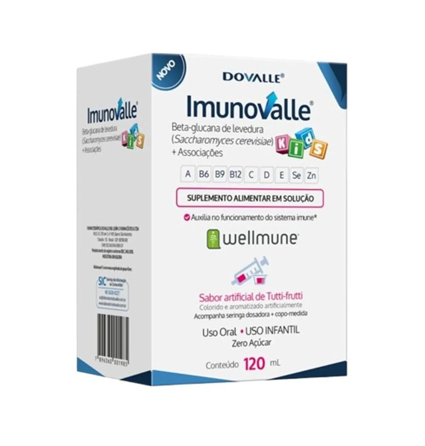 Dovalle Imunovalle Kids 120ml Sabor Tutti-frutti