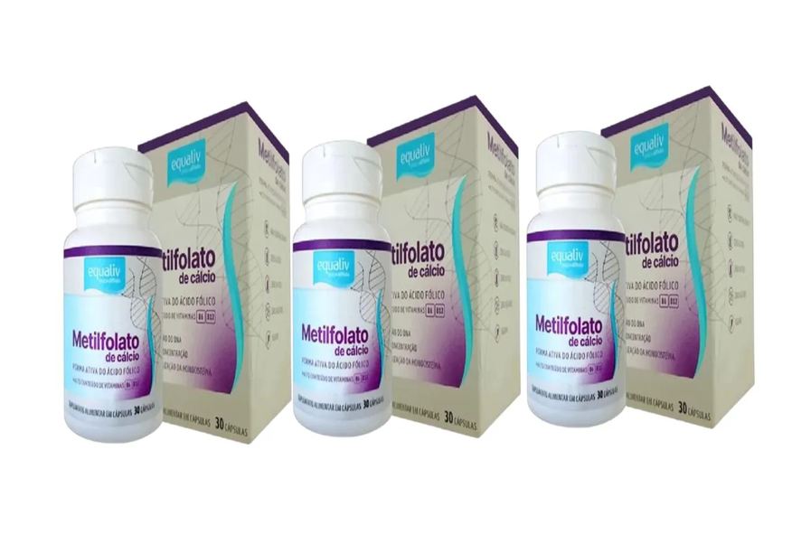 Equaliv Kit 3 Metilfolato Ácido Fólico 30 cápsulas Sabor Neutro