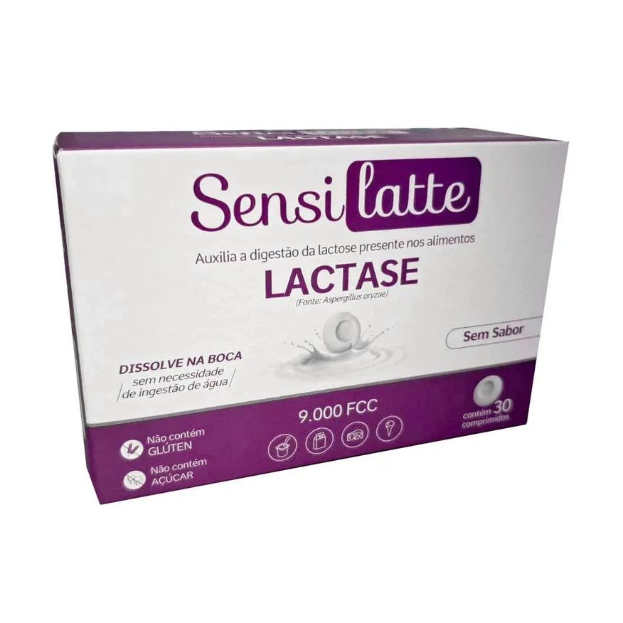 Prati Donaduzzi Sensilatte Lactase sem Sabor 9000fcc 30 comprimidos - Prati
