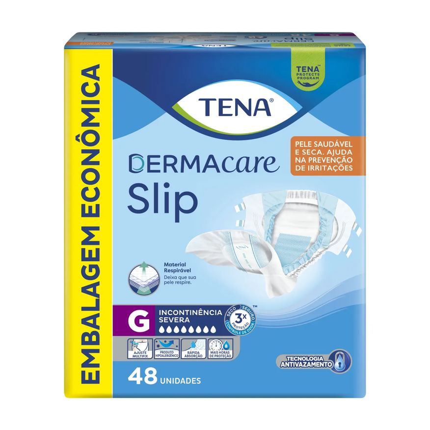 Tena Fralda Geriátrica Dermacare Slip G 48 unidades