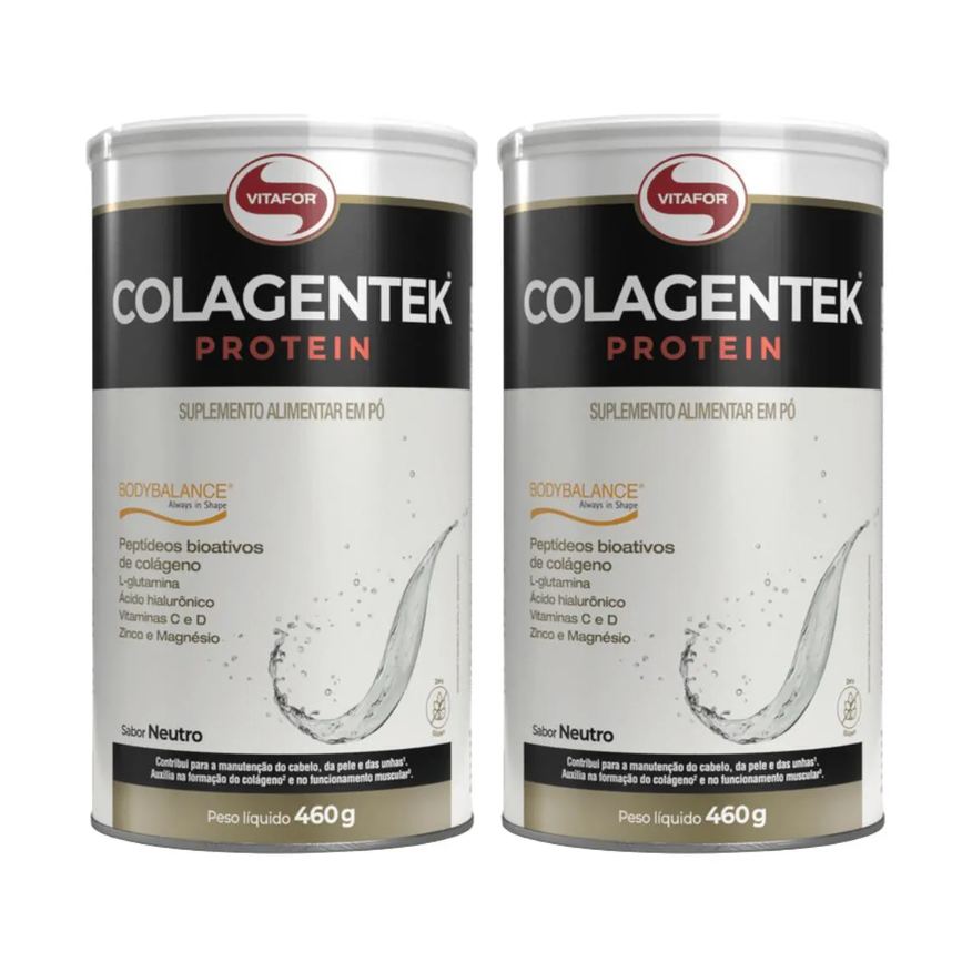 Vitafor Kit 2 Colagentek Protein Bodybalance Neutro - 460g