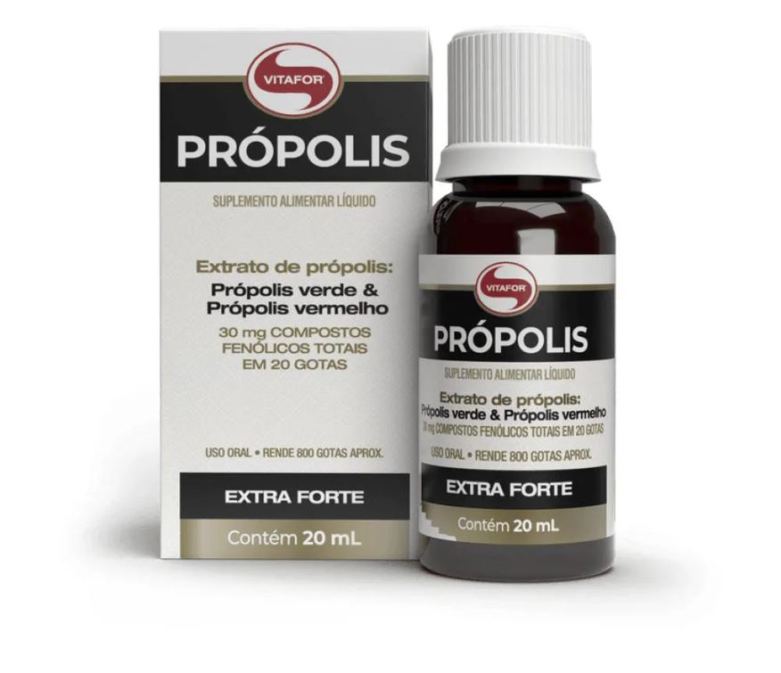 Vitafor Própolis - 20ml - Extrato de Própolis Verde e Vermelho