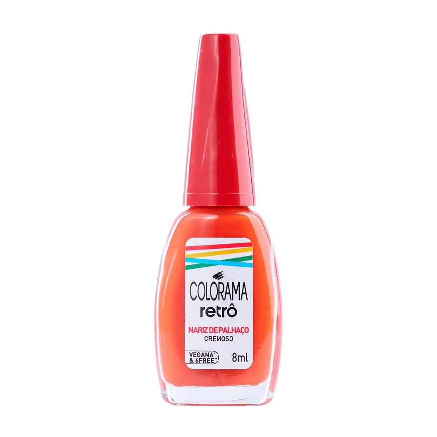 Colorama Esmalte Cremoso Retrô 8ml - Nariz de Palhaço