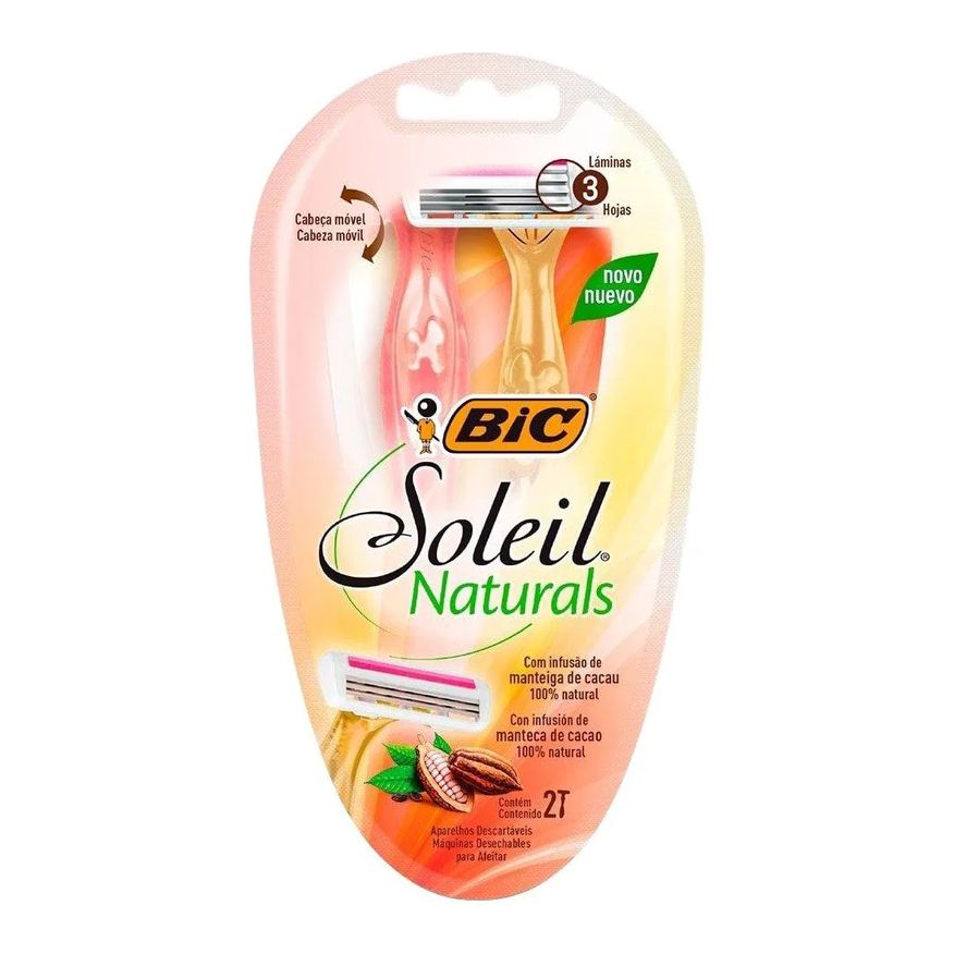 Bic Aparelho Soleil Naturals Feminino 12 Embalagens com 2 unidades