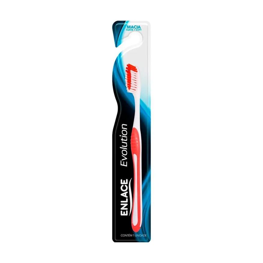Enlace Escova Dental Evolution Adulta Macia - Embalagem com 12 unidades