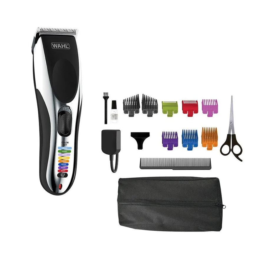 WAHL MáQUINA DE CORTAR CABELO FAMILY PRO CUT - COM 8 PENTES, BIVOLT 45 Brancovermelho