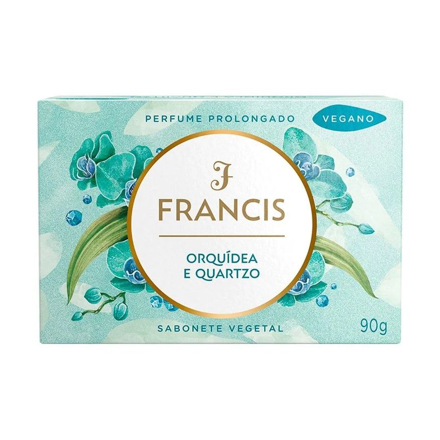 Francis Sabonete Luxo Orquídea e Quartzo 90g - Embalagem com 12 unidades