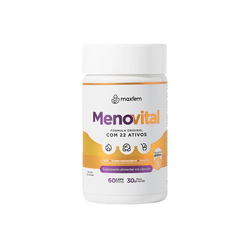 Maxfem Menovital - Alívio Natural Dos Sintomas da Menopausa e Equilíbrio Hormonal