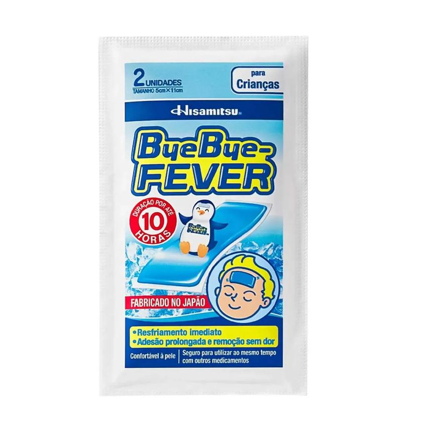 hisamitsu Adesivo Bye Bye-fever para Crianças 10 Horas 2un