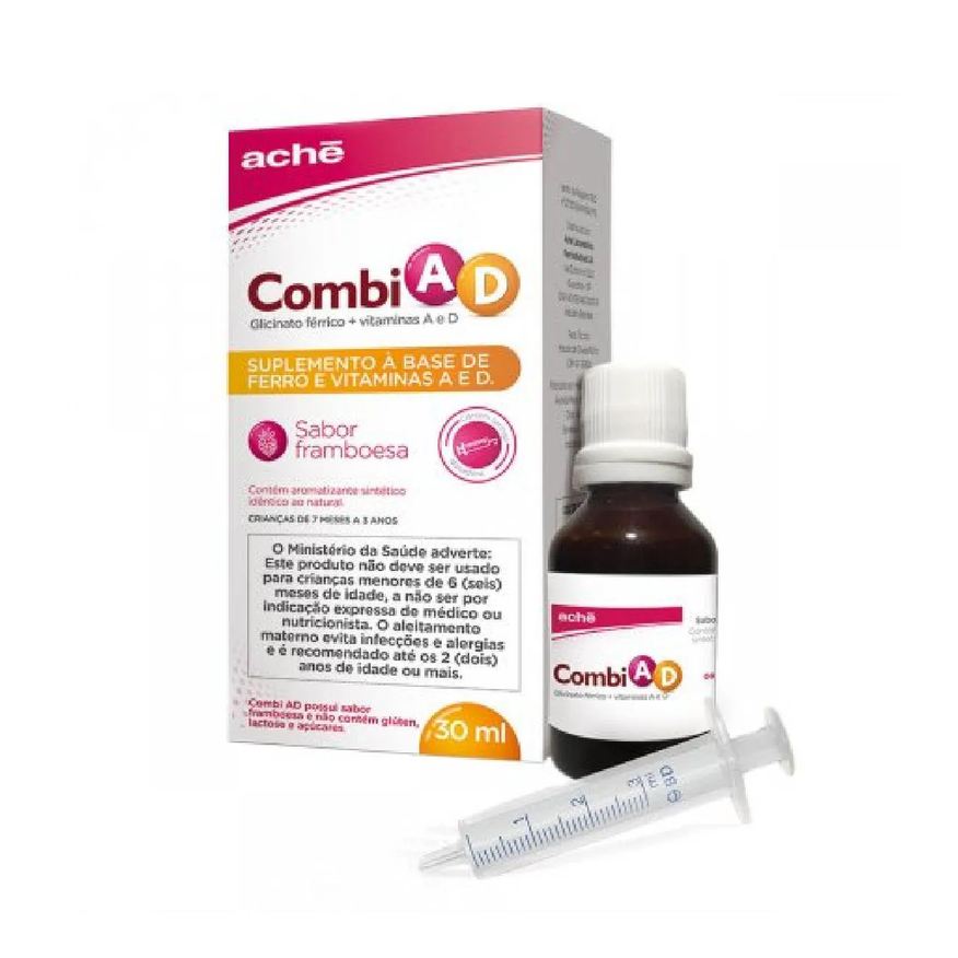 Aché Combi Ad Suspensão Oral 30ml Sabor Framboesa - Ache