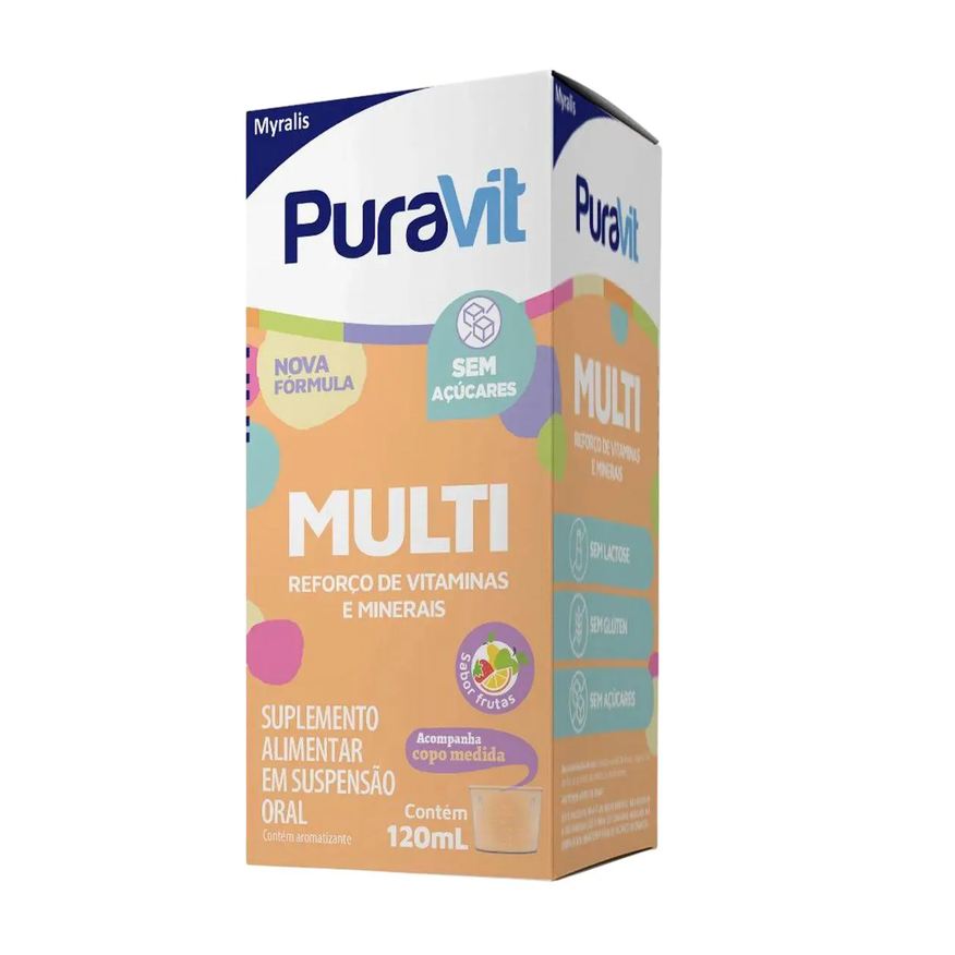 Myralis Puravit Multi Vitaminas e Minerais 120ml Frutas