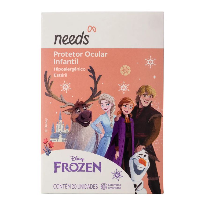 Needs Protetor Ocular Infantil Frozen Estéril 20 unidades