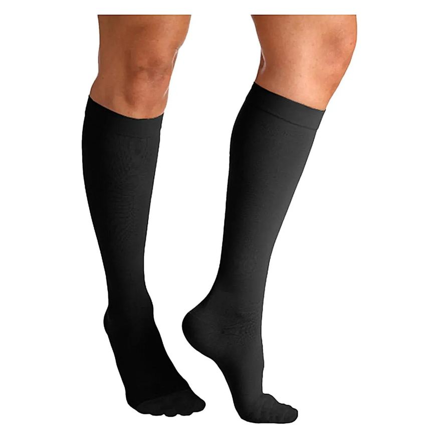 Sigvaris Meia 3/4 Essencial Conforto 15-20mmhg Preta Fechada G2