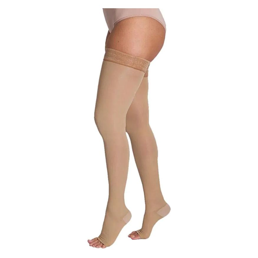 Venosan Meia de Compressão 7/8 6000 - Bege - 30-40mmhg - Pé Aberto - Tamanho P