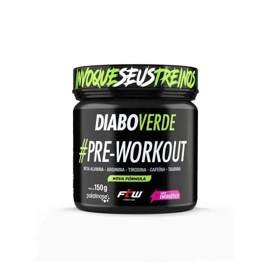 Ftw Sports Nutrition Diabo Verde Pre - Workout (150g) - Sabor: Energy Drink