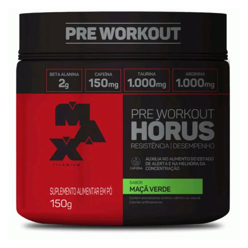 Max Titanium Hórus (150g) - Sabor: Maçã Verde