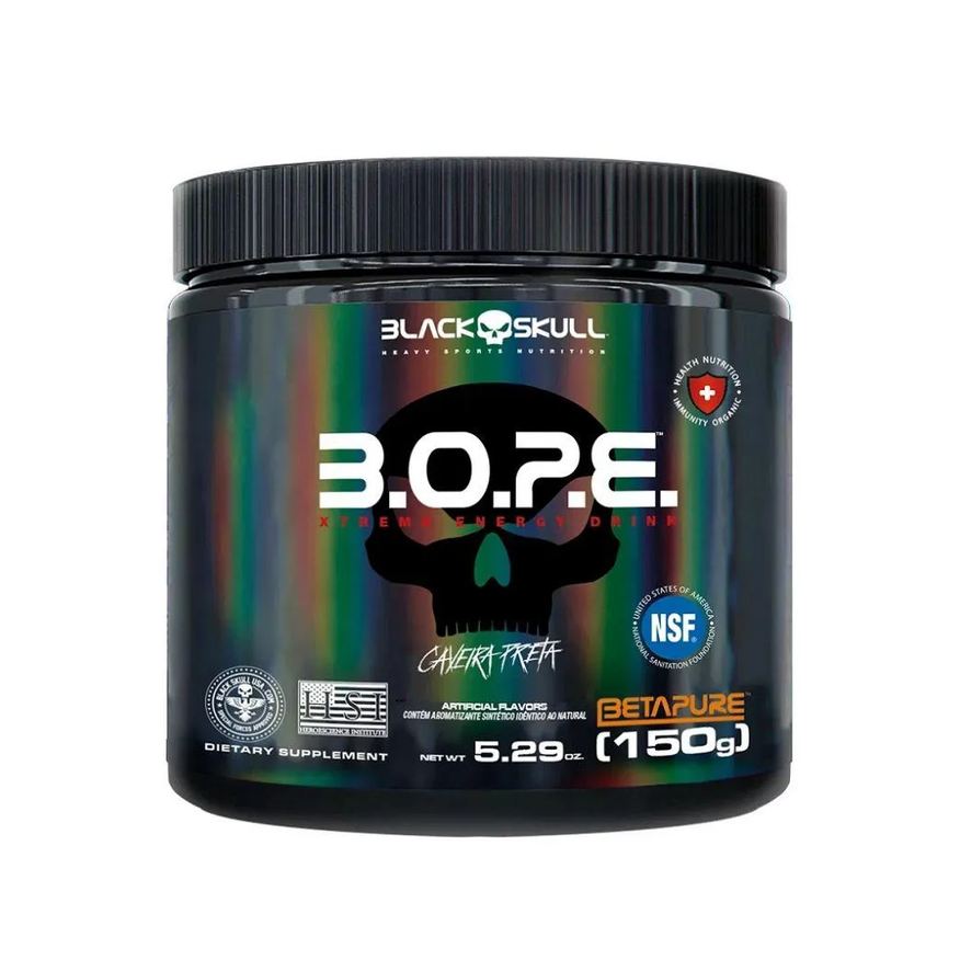 Black Skull Bope Pré - Treino (150g) - Sabor: Fruit Punch