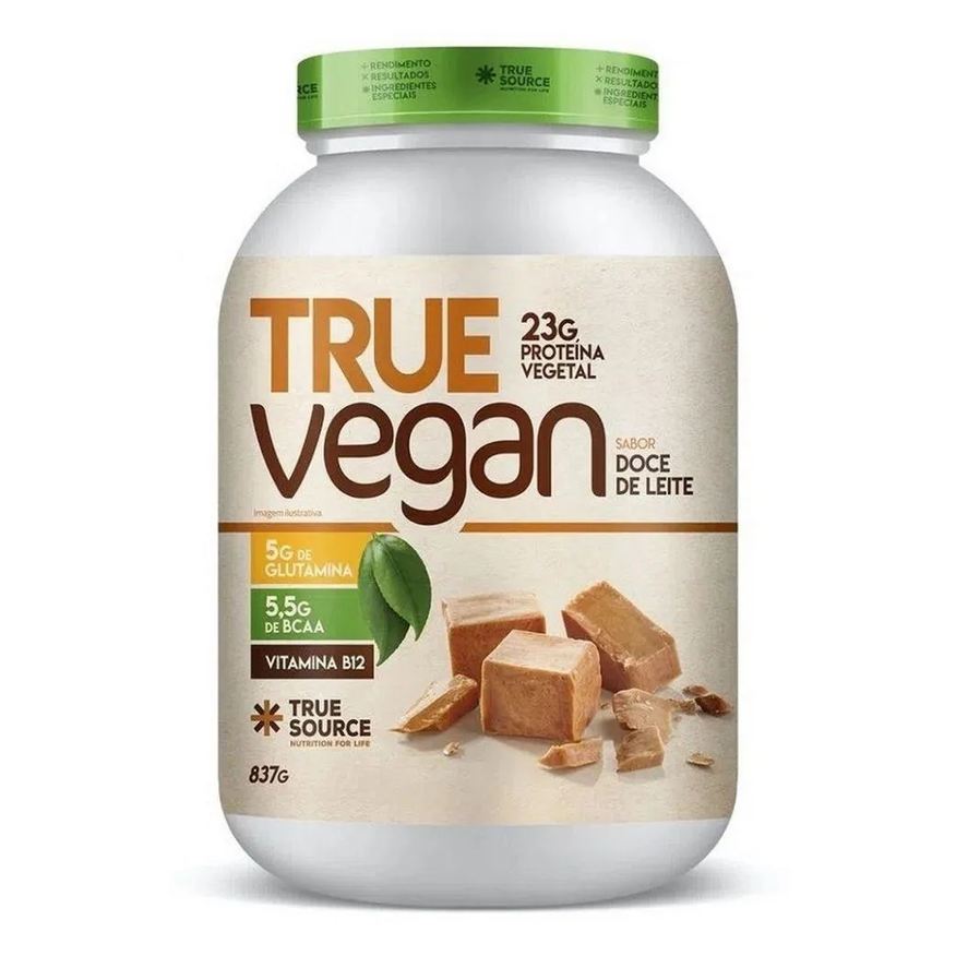 True Vegan (837g) - Sabor: Doce de Leite