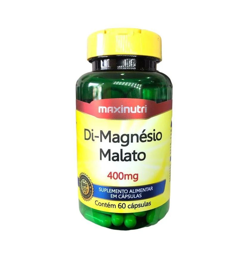 Maxinutri Di - Magnésio Malato 400mg (60 cápsulas) - Padrão: Único