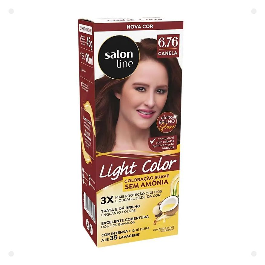 Salon Line Coloração Suave Light Color 6.76 Canela