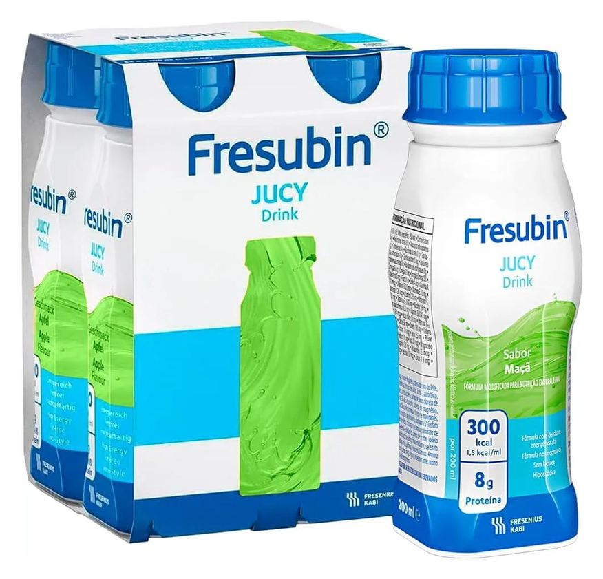 Fresenius Kabi Kit 4 Fresubin Jucy Drink Maça 200ml