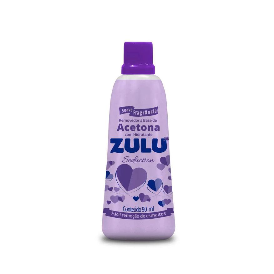 de Removedor Esmalte à Base de Acetona Zulu Seduction com 90ml