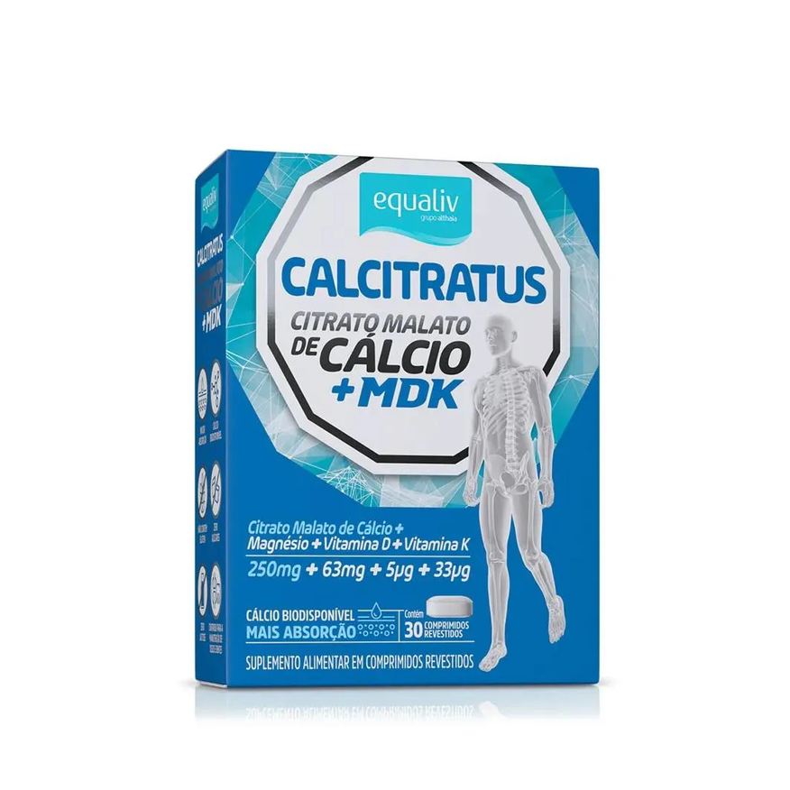 Equaliv Suplemento Calcitratus + Mdk 30 Comprimidos