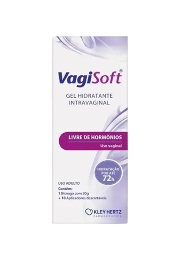 Hertz Vagisoft Gel Hidratante Intravaginal 30g 10 Aplicadores