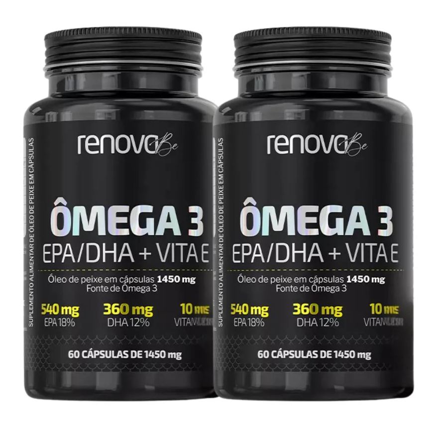 Renova Be Kit 2 Omega 3 Renovabe Epa/dha Alta Concentração Meg-3 Ifos