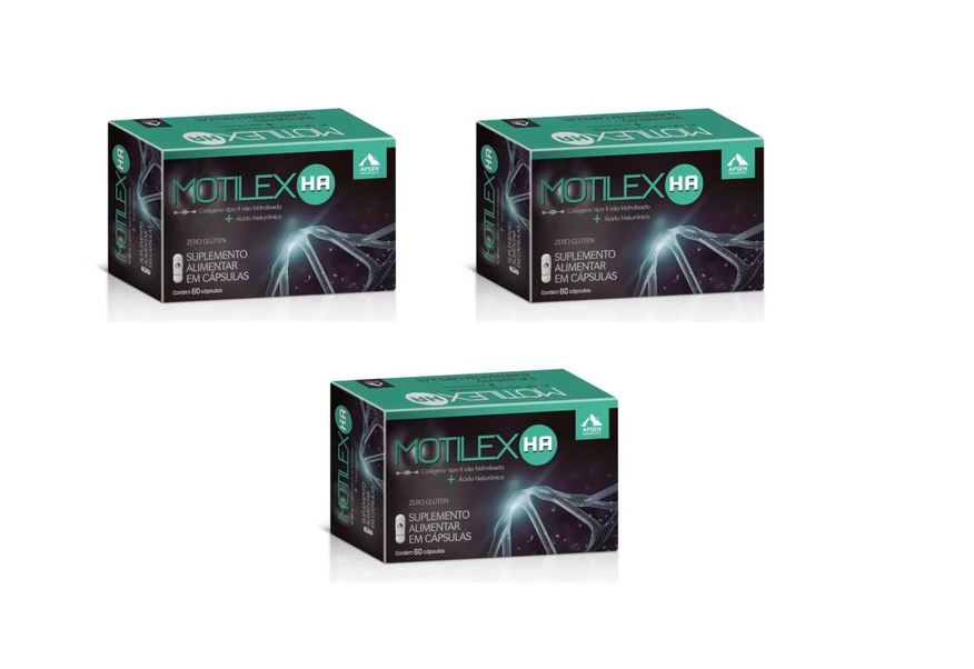 Apsen Kit 3 Motilex Ha Colágeno Tipo 2 + Ácido 60cp