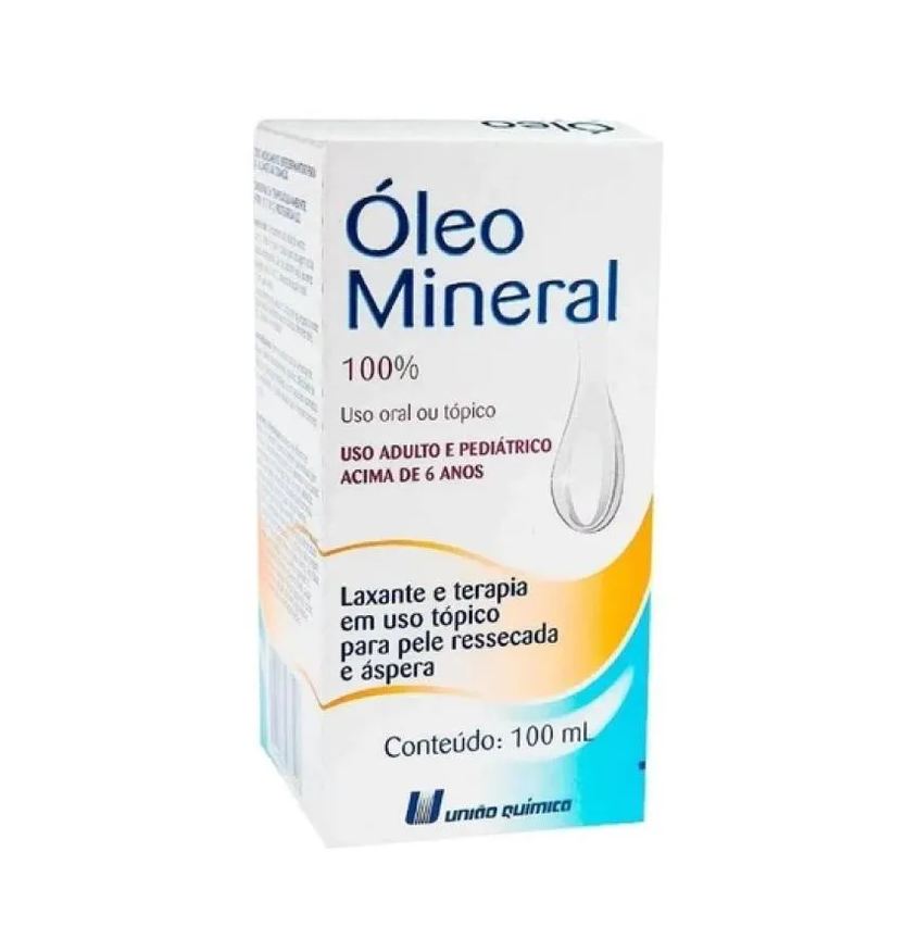 União Química Óleo Mineral Pele Ressecada E Áspera 100ml