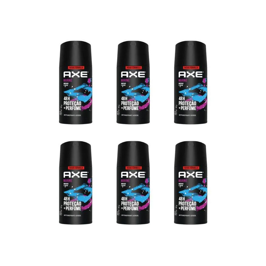 Axe Desodorante Aerossol 150ml Marine - Kit C / 6un