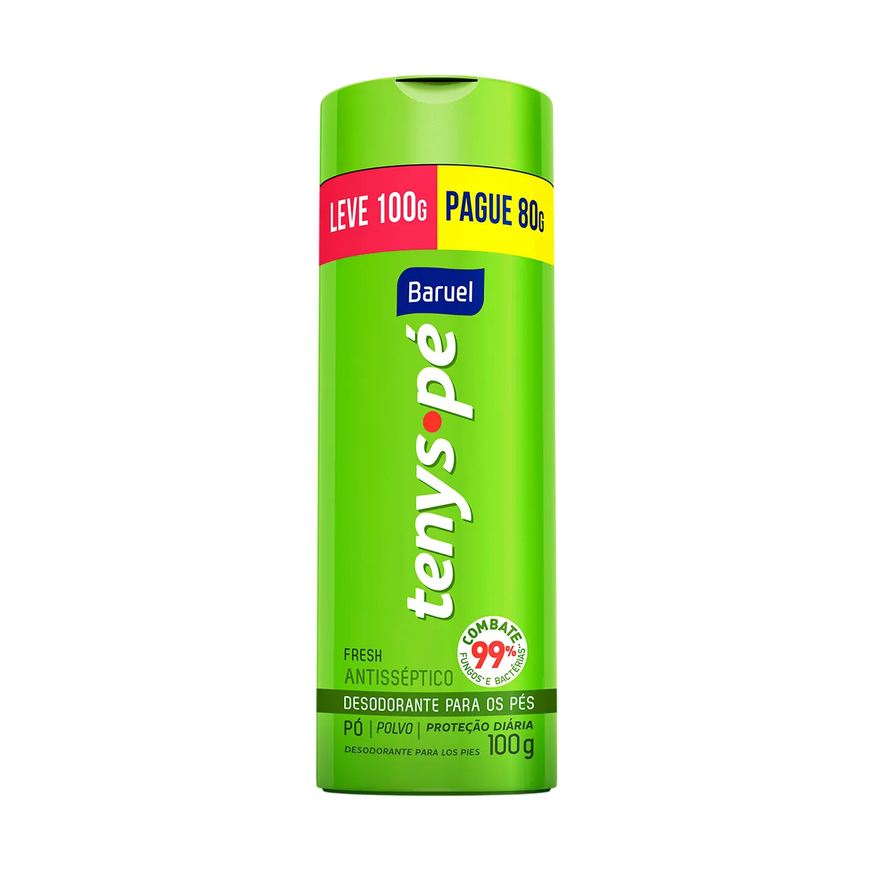 Tenys Pe Talco Desodorante para os Pés Tenys Pé Baruel Fresh 100g