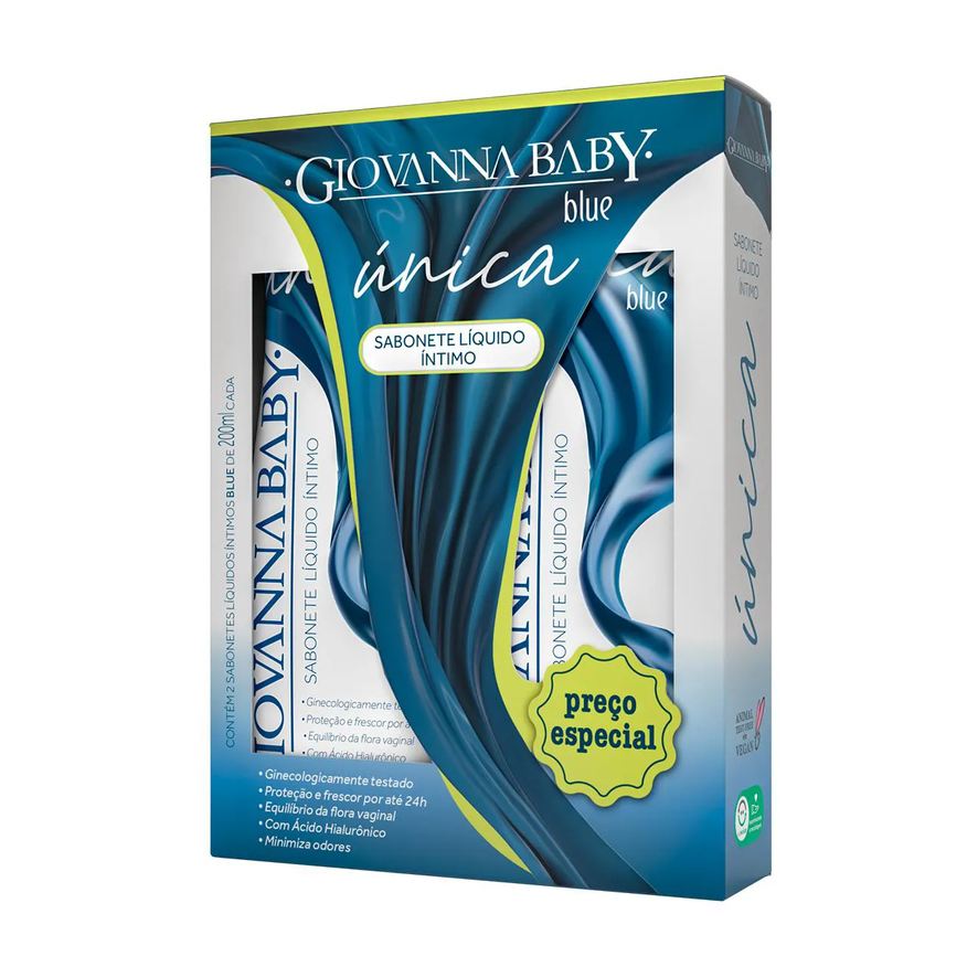 Giovanna Baby Kit Sabonete Íntimo Única Blue 2 unidades de 200ml cada