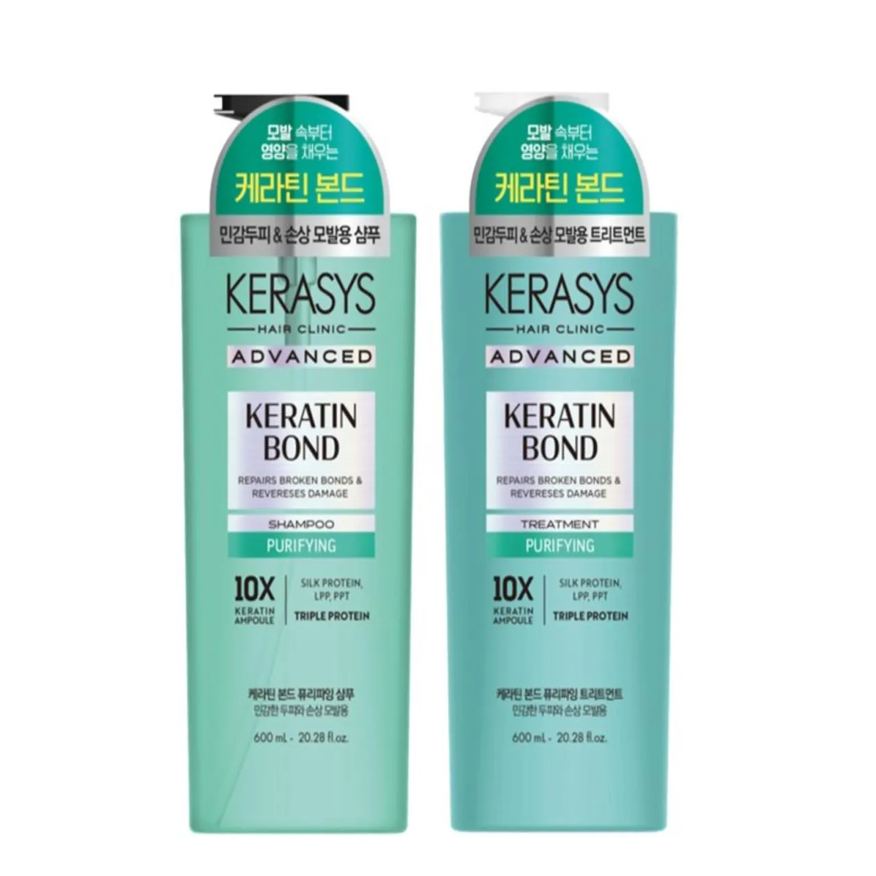 Kerasys Kit Keratin Bond Purifying Shampoo+tratamento 600ml