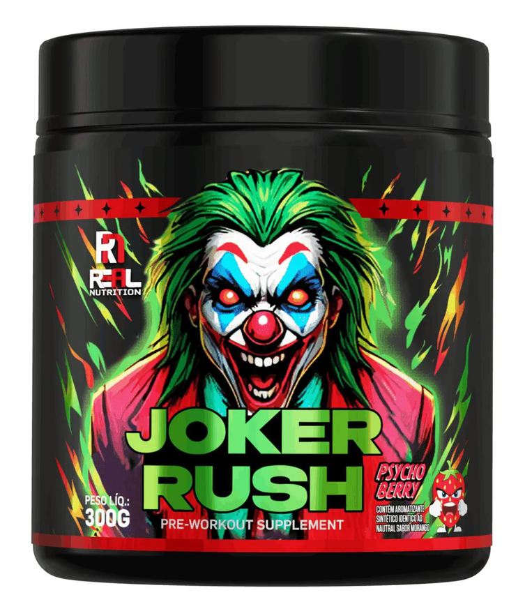 Real Nutrition Pré Treino Joker Rush - 300g Morango