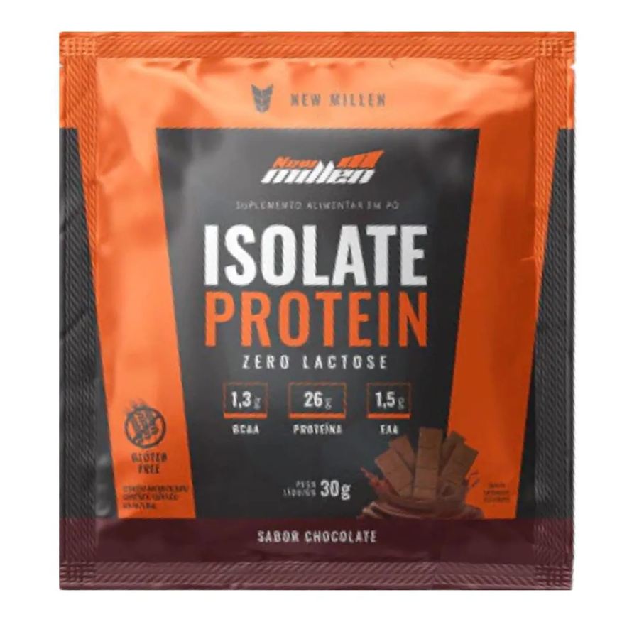 New Millen Sache Isolate Protein 30g - Chocolate - Sem Gluein - Origem Bovina
