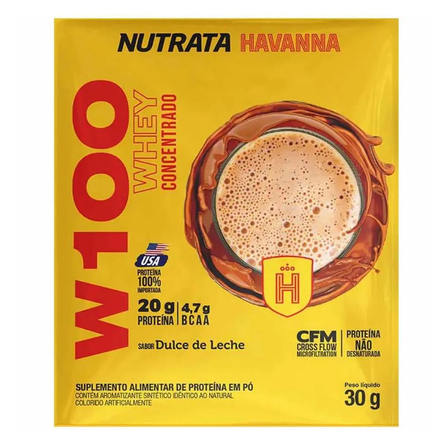 Nutrata Sache Whey W100 Havanna 30g Doce de Leite