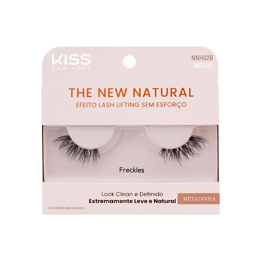 Natura Cílios Postiços Kiss NY The New Natural Metadinha Freckles 1 par