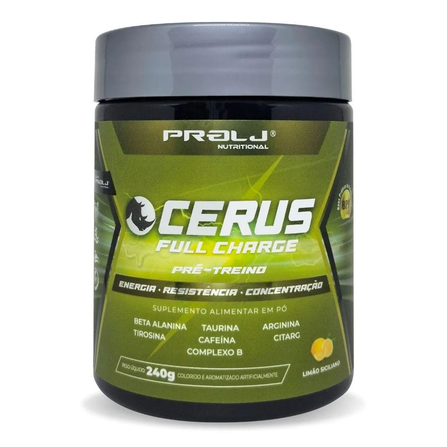 Prolj Cerus Full Charge Pré-Treino 240g Limão Siciliano | Nutritional
