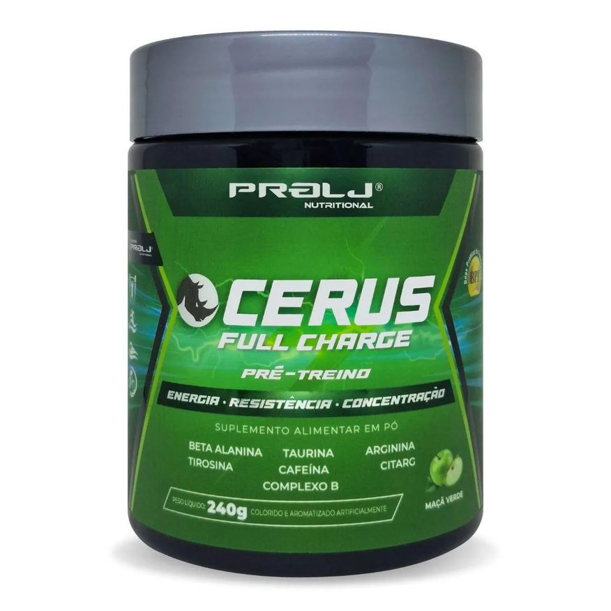 Prolj Cerus Full Charge Pré-Treino 240g Maçã Verde | Nutritional
