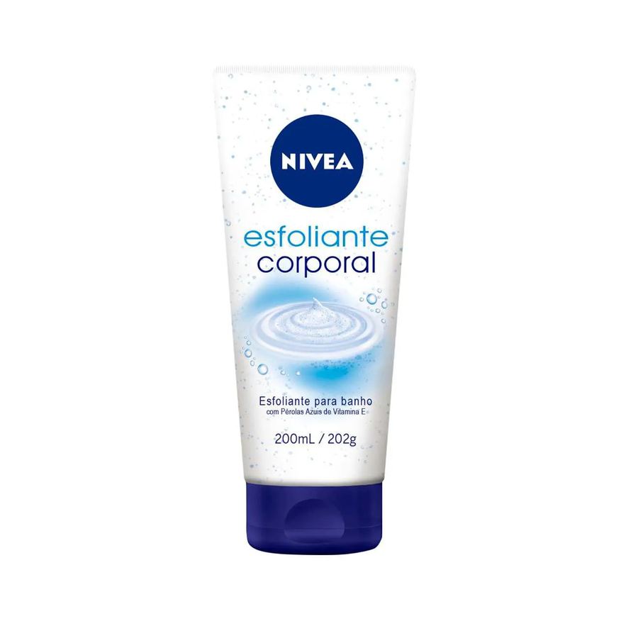 Nivea Kit Esfoliante Corporal para Banho 200ml + Sabonete Líquido Corporal Óleo de Banho 200ml
