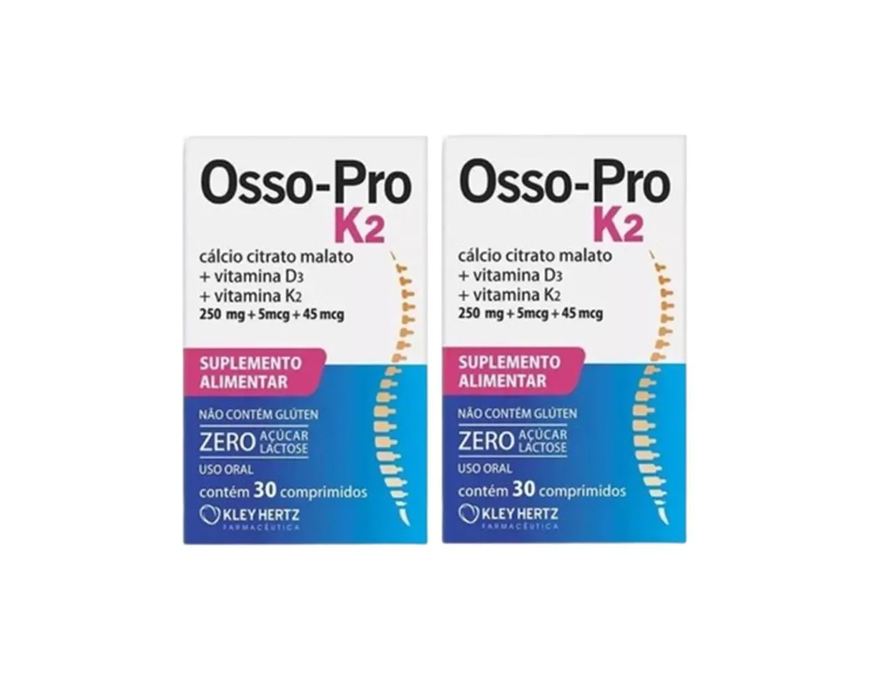 Kley Hertz Kit 2 Suplemento Osso Pro K2 30 Comprimidos