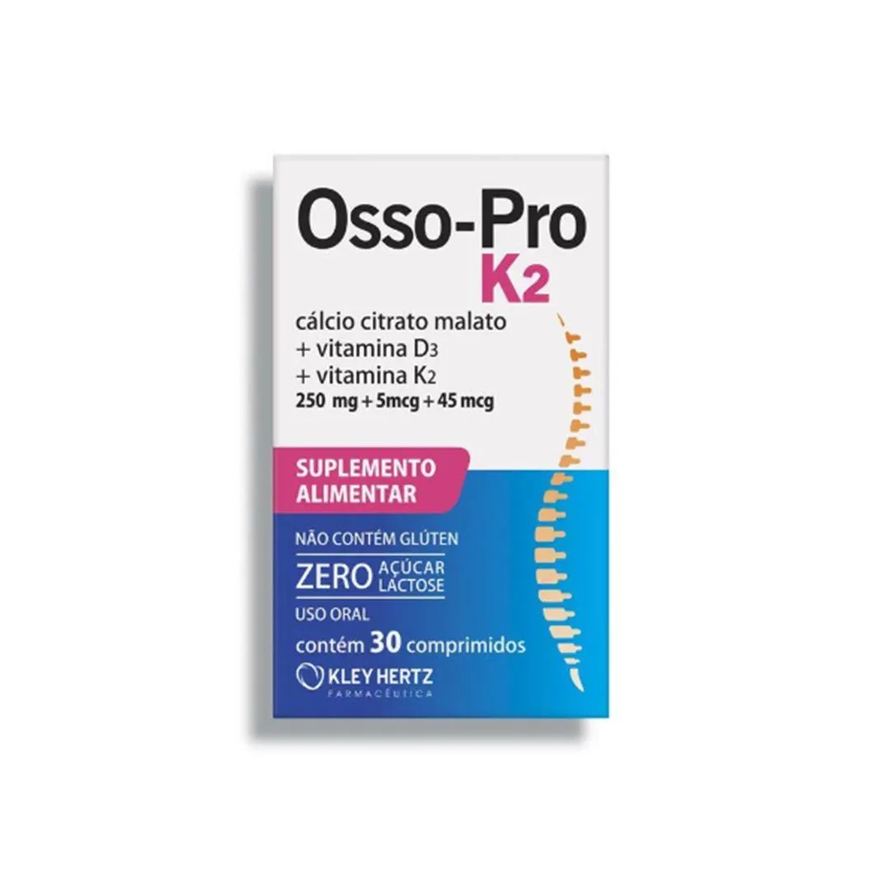Kley Hertz Suplemento Osso Pro K2 30 Comprimidos
